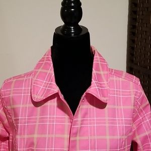 Isaac Mizrahi Live! Revrsble water repellent jack Size 4